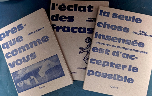 Lancement de la collection Friction, par les éditions Quiero