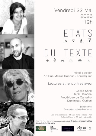 ÉTATS DU TEXTE, à Forcalquier